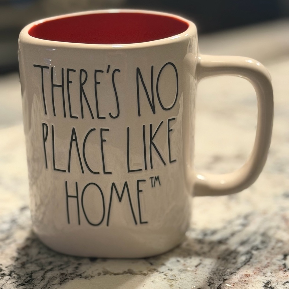 Rae Dunn Wizard of Oz There's No Place Like Home Mug with Ruby Slippers